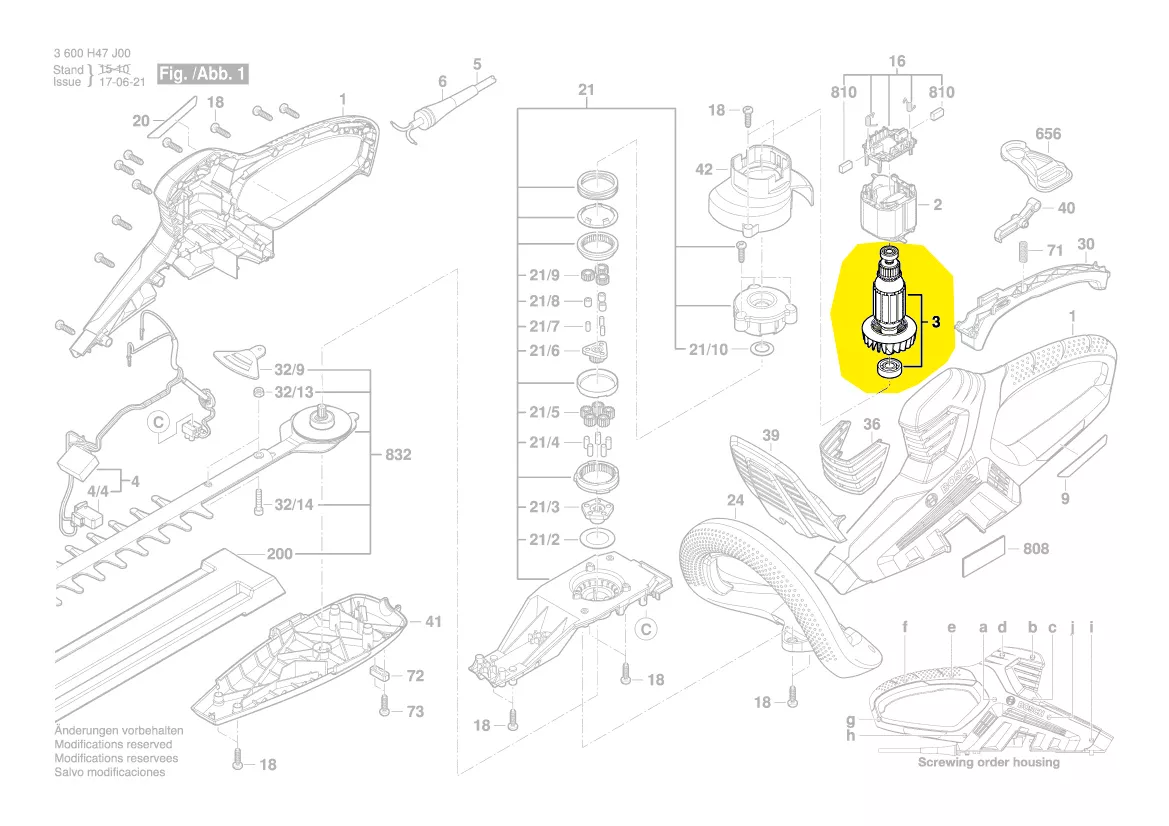 Induit BOSCH réf. 2 609 005 074